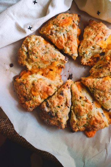 Bacon Cheddar Chive Scones