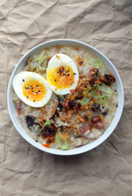 Chinese Sausage + Shiitake Congee