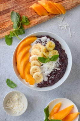 Black Sticky Rice Pudding