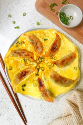 Egg Skirt Dumplings (breakfast dumpling hack)