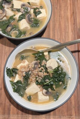 One-Pot Miso Farro Soup