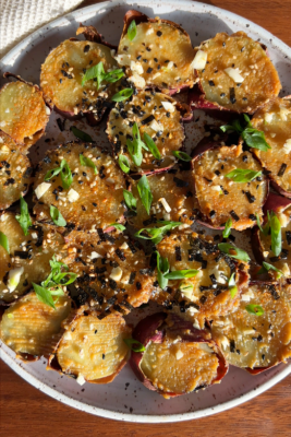 miso-butter roasted sweet potatoes