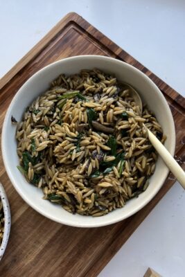 Brown Butter Mushroom Orzo