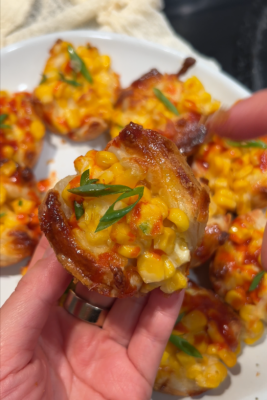 Corn Cheese Puff Pastry Bites