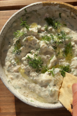 Creamy Smoked Trout Cucumber Bites