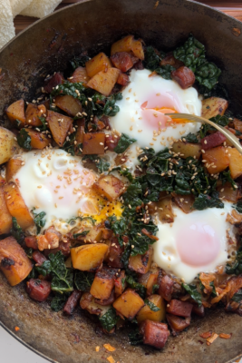 Kimchi Lapcheong Potato Hash