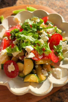 sauteed zucchini and tomato salad