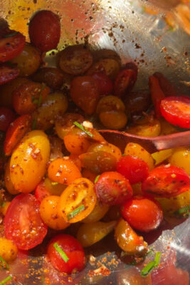 tomato “kimchi” (korean-inspired tomato salad)