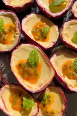 passionfruit posset (easy 4 ingredient dessert)